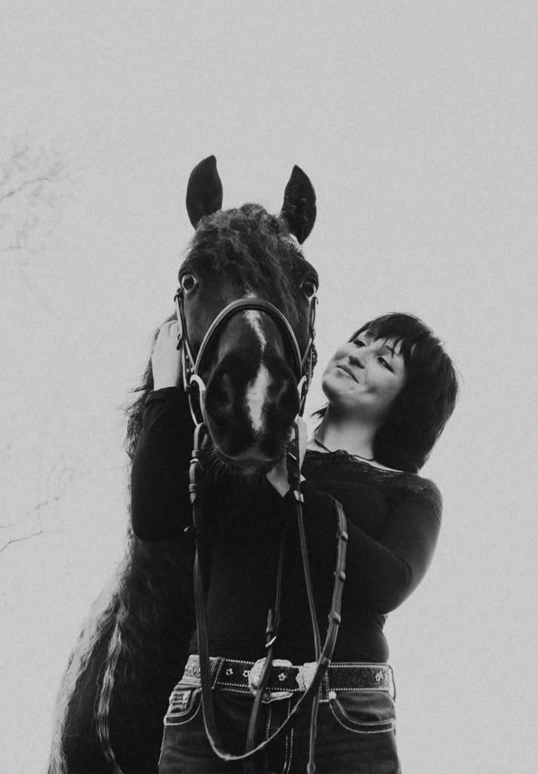 Portrait with horse